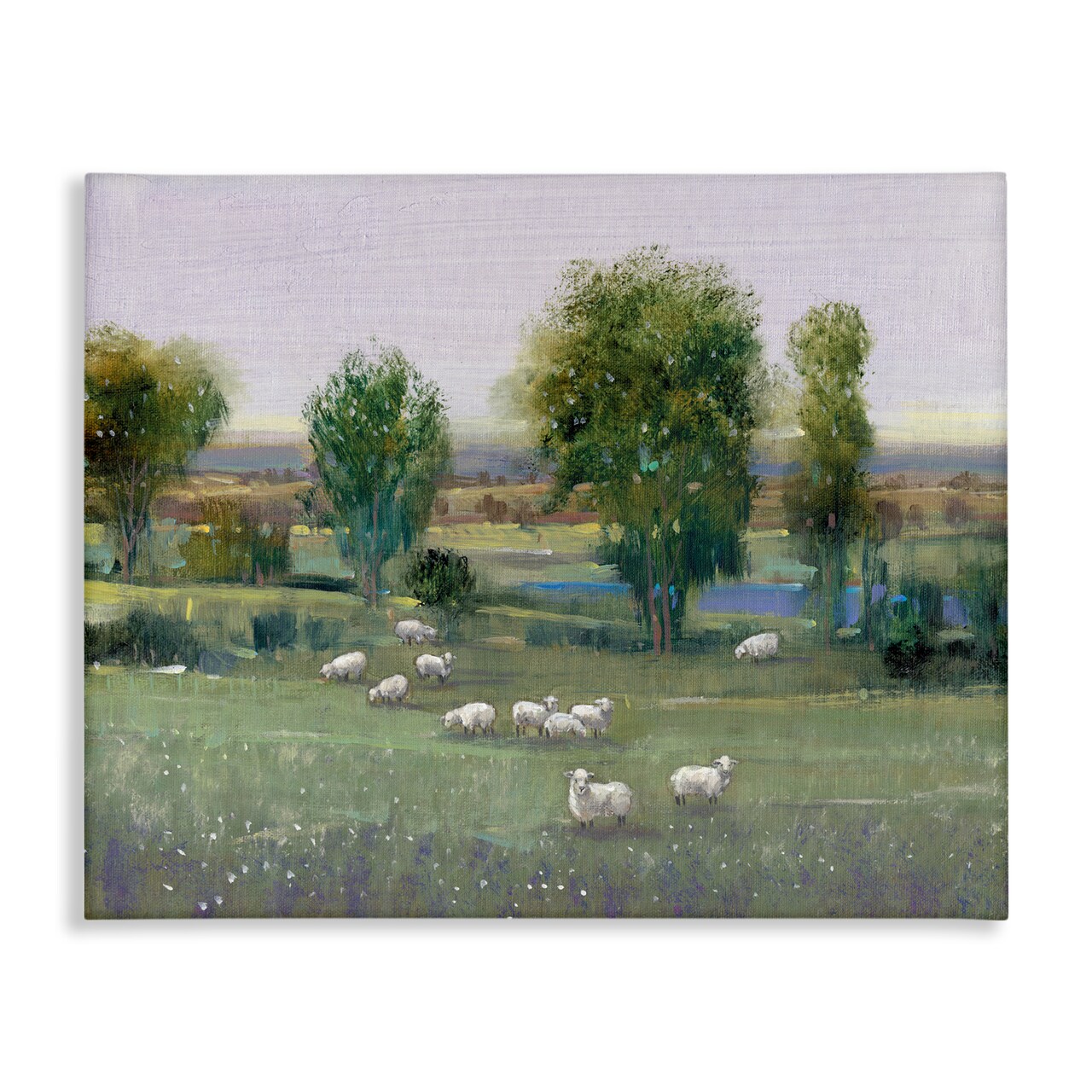 Stupell Industries Sheep in Pasture Overlook Canvas By Tim OToole